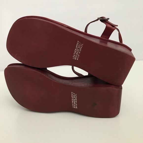 Vintage Leather Wood Sandals - Picture 6 of 9